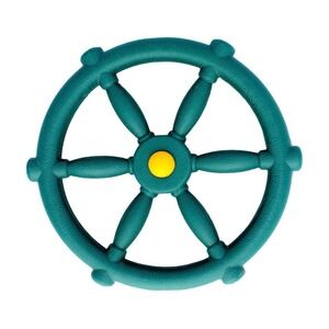 Green 12 Inch Pirate Ship Steering Wheel for Kids Swingset and Playhouse Toy